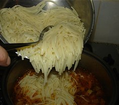 Step 6: When pasta is cooked, drain and add to the mix. Continue cooking at least for a minute or …